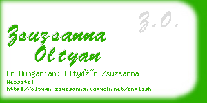 zsuzsanna oltyan business card